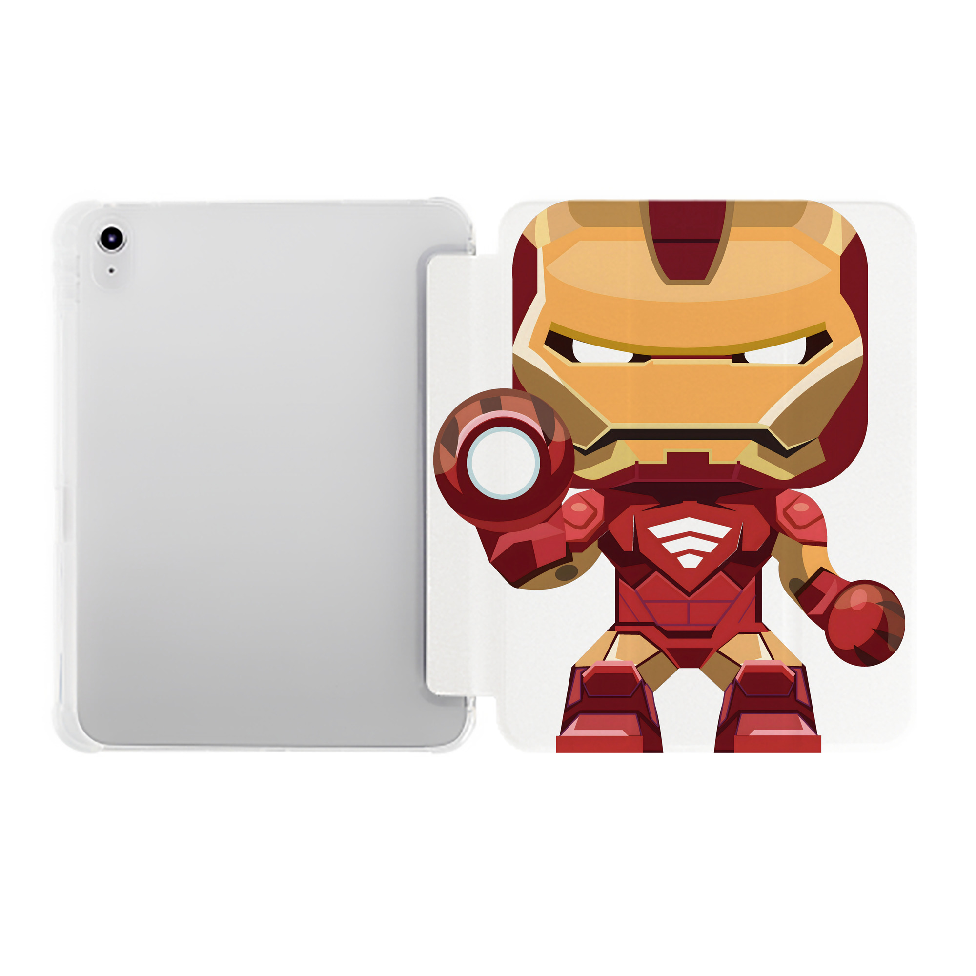 （画像用） アベンジャーズ The Avengers IPad ケース ペン収納付き 三つ折りスタンド PUレザー×シリコン 対応機種9.5/10.5/10.9インチ